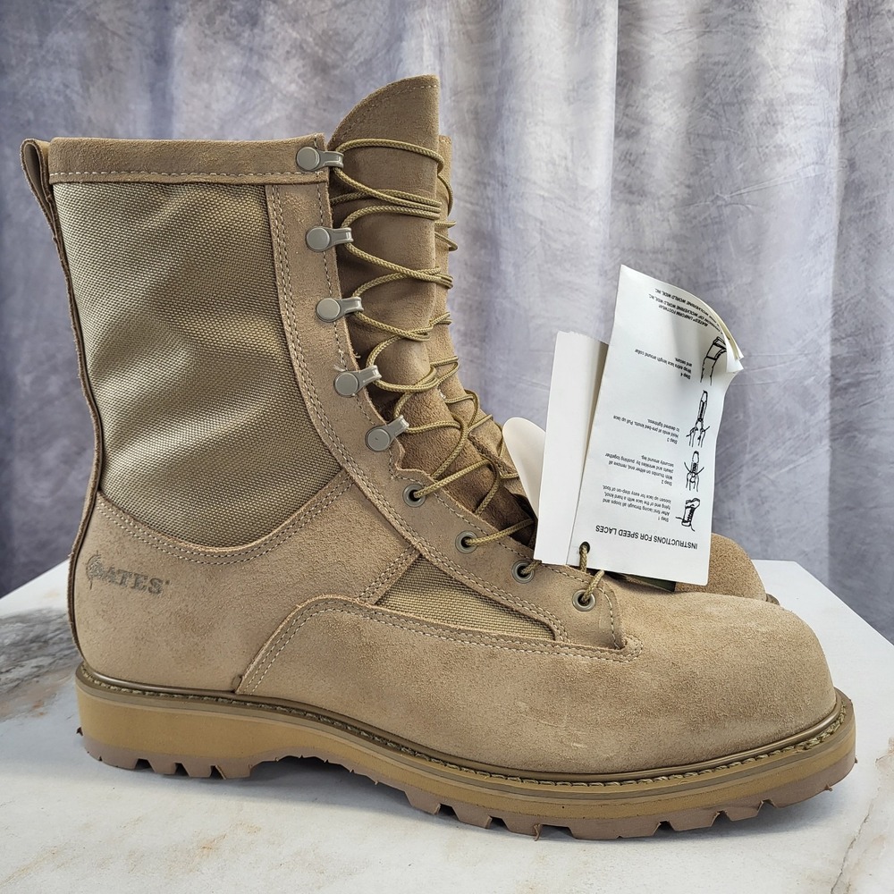 Bates GTX Temperate Military Boots Tan Men's 15 R Mountain Hiker Suede